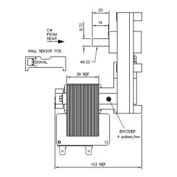 Pelletmotor Mellor FB1365, Dielle